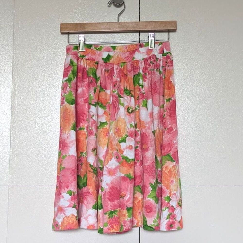 NWT VTG Beldoch Popper High Waisted Tropical Floral Print Shorts Sz M